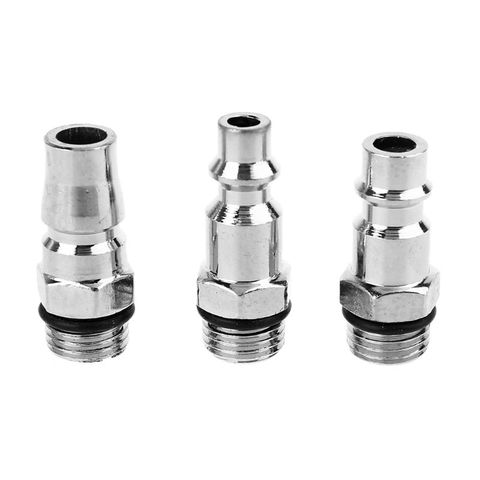 3PCS Quick Coupler US JP EU Type Set Air Hose Connector Fittings 1/4 NPT Plug Compressor M7DA ► Photo 1/6