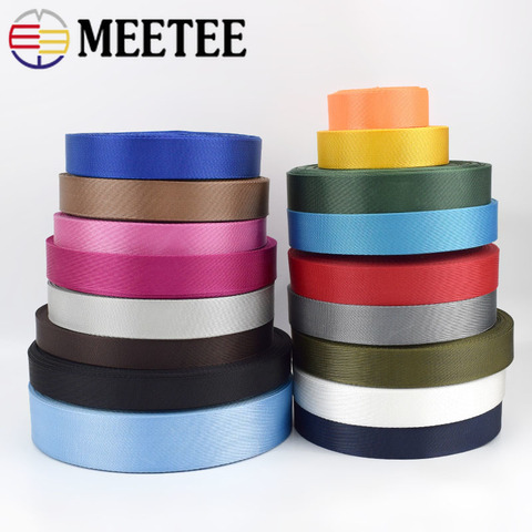 8Meters 0.7mm Thick Polyester Nylon Webbings Straps Tapes Knapsack Backpack Belt Label Ribbons Bias Binding DIY Sewing Craft ► Photo 1/6