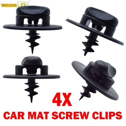 4Pcs Floor Mat Fixing Clips For VW Audi Seat Skoda Screw Oval Hole Turn Twist Lock Grip Buckle Mount Toggle Clamp Grip Carpet ► Photo 1/6