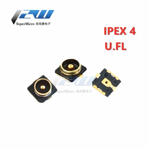 10PCS IPX4/IPEX4 Generation 4 Patch Antenna Base IPEX/U.FL SMT RF Coaxial WiFi Connector Generation 4 antenna board end ► Photo 1/2