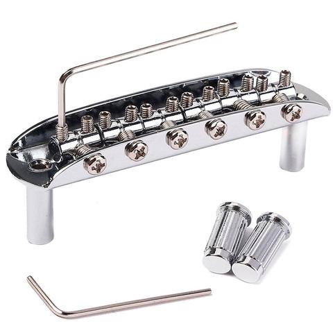 Guitar Bridge Jazzmaster/Jaguar Style Bridge with Adjustable Barrel Saddles for Mustang Guitar ► Photo 1/6