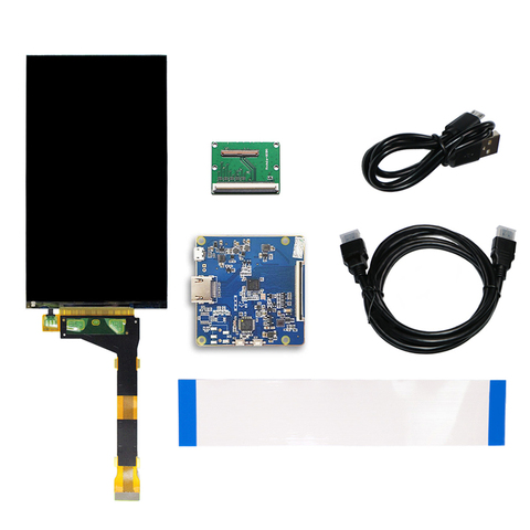5.5 Inch 2K LS055R1SX04 LCD Display for Sharp 3D 1440x2560 Panel HDMI-Compatible to MIPI to Printer Board Remove/With Backlight ► Photo 1/6