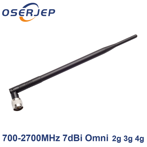 N-Male Connector 700~2700MHz Whip Antenna omni directional antenna for CDMA & GSM & DCS & AWS & WCDMA & LTE Signal Booster ► Photo 1/6