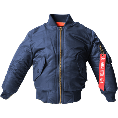 2022 Thick Winter 2-12 years old Kids bomber flight jacket ma-1 pilot air force baby boys padded kids child baseball puffer coat ► Photo 1/6