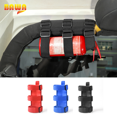 BAWA Fire Extinguisher Holder Adjustable Extinguisher Mount Strap   for Jeep Wrangler TJ JK JL 1997+ Car Interior Products ► Photo 1/6