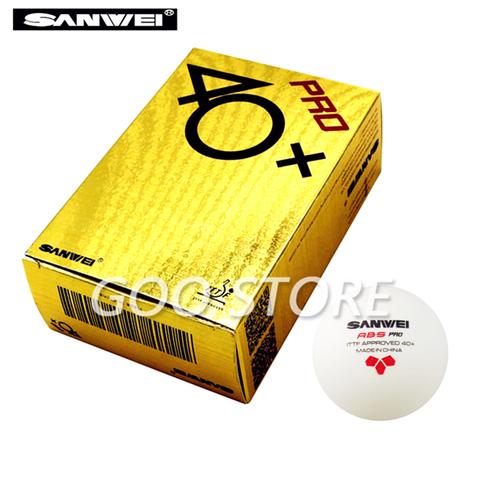 12 Balls SANWEI 3-Star Table Tennis Ball ABS PRO ITTF Approved New Material Plastic SANWEI Ping Pong Balls Poly Ball ► Photo 1/6