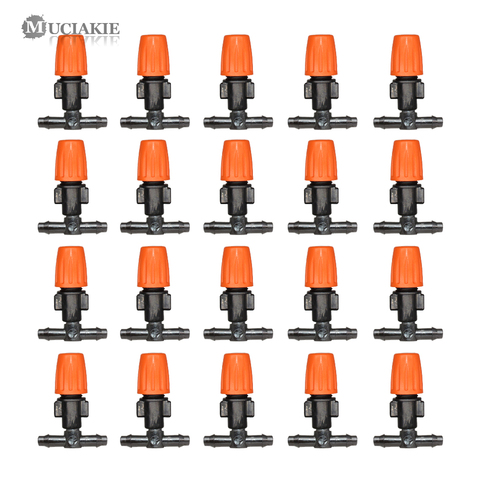 MUCIAKIE 20PCS Adjustable Misting Nozzle with Tee Joint for Garden Watering Irrigation Sprinkler for 4/7mm 1/4 inch Tubing Hose ► Photo 1/6