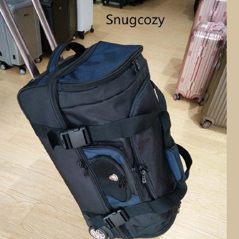 Snugcozy waterproof backpack Travel Suitcase High quality and large volume Rolling Luggage  Women Trolley Case 27