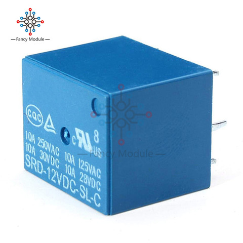 1 Piece 12V DC Relay Module SRD-12VDC-SL-C SRD12VDCSLC PCB Board 5 Pin for Arduino Household Appliance ► Photo 1/4