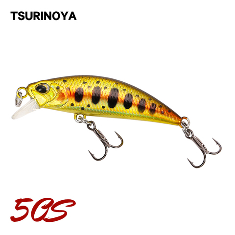 TSURINOYA Sinking Minnow Mini Hard Lure DW63 Artificial Plastic Hard Swimbait Wobblers Crankbait 50mm 5g Trout Bait Pesca Isca ► Photo 1/6