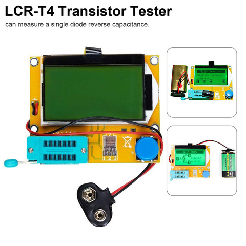 ESR Meter Transistor Tester Digital LCR Mega328 V2.68 ESR-T4 Diode Triode Capacitance MOS/PNP/NPN LCR 12864 LCD Screen Tester ► Photo 1/6