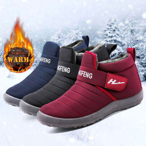 2022 New Snow Women's Boots Keep Warm Fur Ankle Boots Comfortable Winte Women's R Shoes Outdoor Botas Plus Size 42 ► Photo 1/6