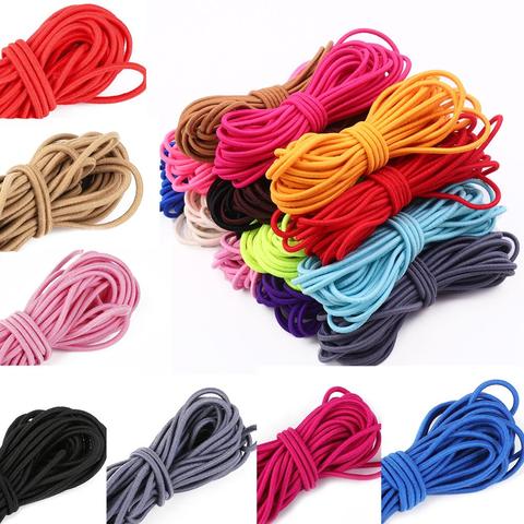 Eco - Friendly Black Elastic Cord 2mm , Stretchy Elastic Cord For Clothing