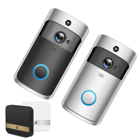 Smart WIFI wireless video doorbell Remote video monitor intercom doorbell For Apartments IR Alarm Wireless Security Camera ► Photo 1/6