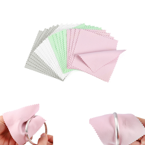 10-50pcs Polish Polishing Cloth Silver Color Cleaning  Polishing Cloth Soft Clean Wipe Wiping Cloth For Silver Gold Jewelry Tool ► Photo 1/6