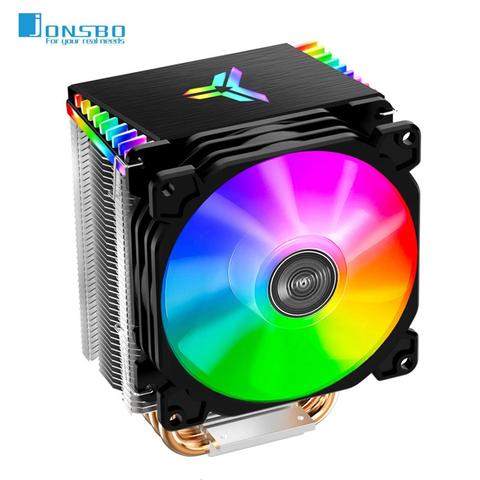 Jonsbo CR-1400 PWM 4Pin 12V Computer PC Case Fan 5V 3Pin ARGB 4 Heat-pipes Tower CPU Cooler Radiator Cooling Fans For Intel AMD ► Photo 1/6