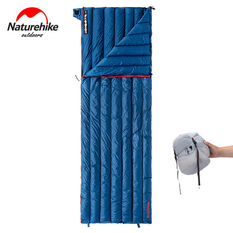 Naturehike Upgrade Sleeping Bag Ultralight CWM400/CW280 Goose Down Envelope Type Sleeping Bag Camping 800FP Outdoor Mini Warm ► Photo 1/6