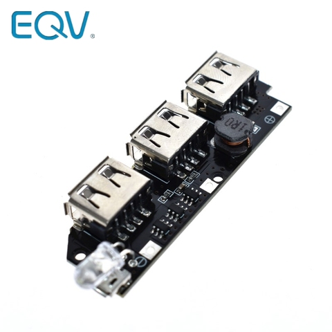 5V 1A 1.5A 2.1A 3 USB Power Bank Charger Circuit Board Step Up Boost Module 18650 Li-ion Case Shell DIY Kit Powerbank ► Photo 1/6