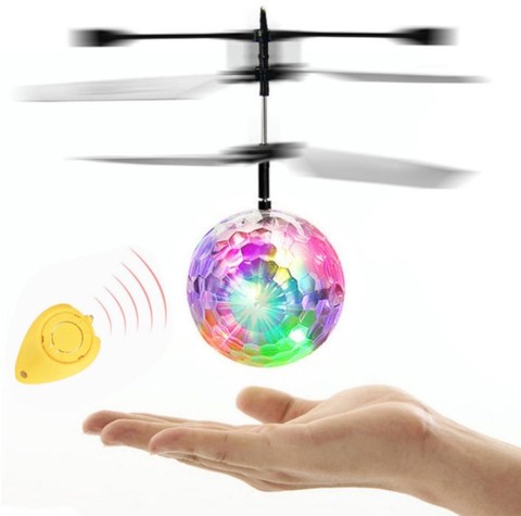 Mini dron RC Fly Ball Luminous Kid's Flight Balls Mini Helicopter Electronic Infrared Induction Aircraft Drone Toys LED Light ► Photo 1/6