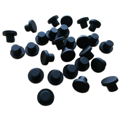 5/10/20PCS Blak Round Silicone Rubber Blanking End Cap Inserts Seal Plug Stopper 2.6~14mm ► Photo 1/5