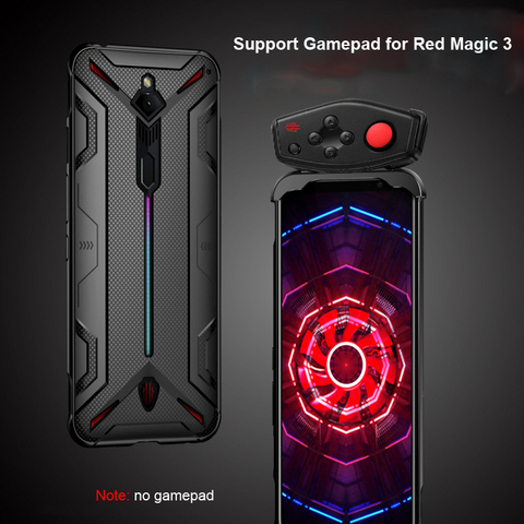 Shockproof Cases for Nubia Red Magic 3 3S Case Soft TPU Heat Dissipation Cover Support Gamepad for Red Magic3 3S Cover Funda ► Photo 1/6