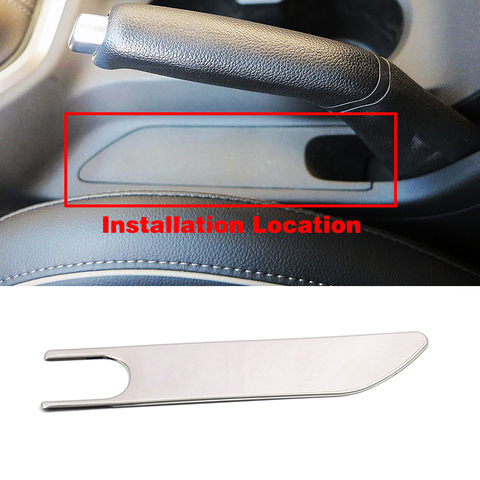 For Hyundai Creta IX25 2016-2022 Parking Handbrake Hand Cover Trim Frame Stainless Steel Interior Moulding Sticker ► Photo 1/6