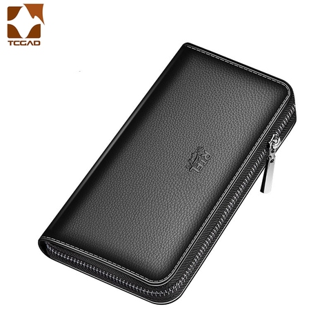 Men's Wallet Clutch Bag Billeteras Para Hombre Mens Wallet Man Purse Leather Genuine Luxury Carteira Masculina Couro 2022 ► Photo 1/6