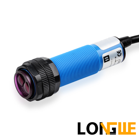 LONGWE M18 10cm 30cm Optical Detecting Diffuse Photo electric Proximity Sensor Switch PE18 ► Photo 1/4