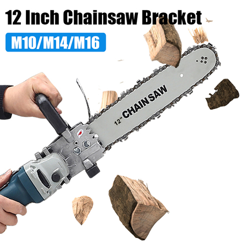 M10/M14 Electric Chainsaw Bracket Fits 100 125 150 Electric Angle Grinder  Woodworking Power Tool Set Adjustable Universal ► Photo 1/6