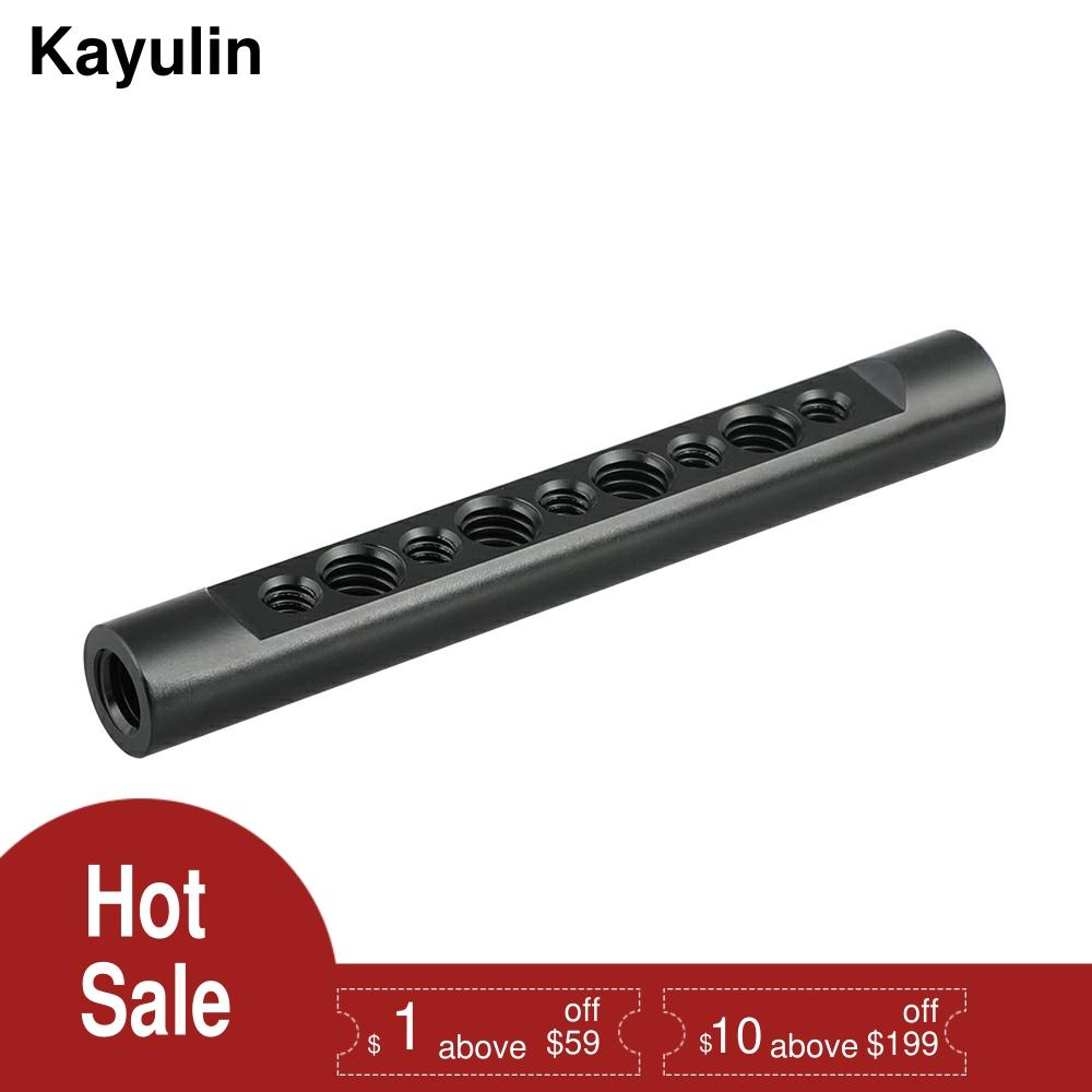 Kayulin 15mm Aluminum Cheese Rods 115mm Long With Internal 3/8