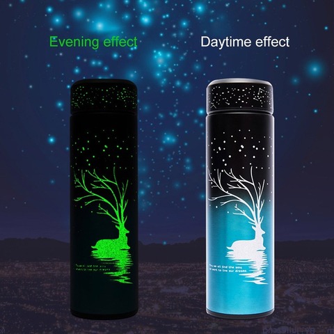 500ml Creative Luminous Thermos Boy Girl Student Kids Personality Star Luminous Water Bottle Gift Stainless Steel Vacuum Flask ► Photo 1/6