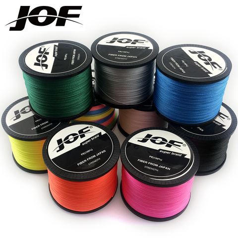 JOF 4/8 Braid Fishing line 10-120LB 100M 300M 500M 1000M 4/8 Strands Braid Fishing line Multifilament Fishing Wire Carp Fishing ► Photo 1/6