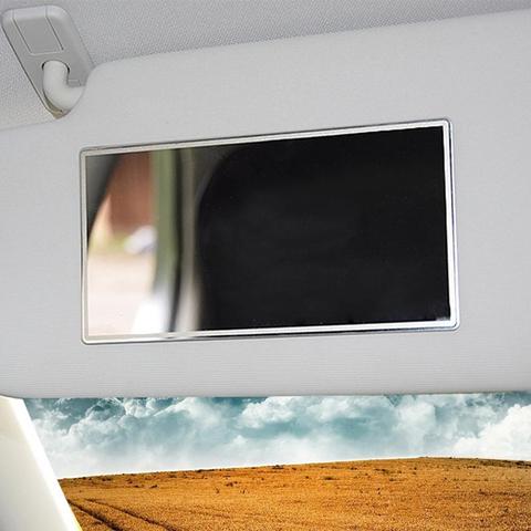 15*8CM Practical Design Auto Car Makeup Mirror Universal Car Interior Sun-Shading Stainless Steel Cosmetic Mirror Supplies ► Photo 1/6