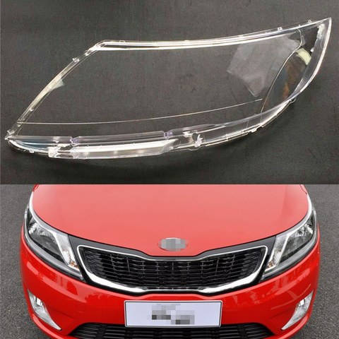 Car Headlamp Lens For Kia K2 2009 2010 2011 2012  Car  Replacement   Auto Shell ► Photo 1/6