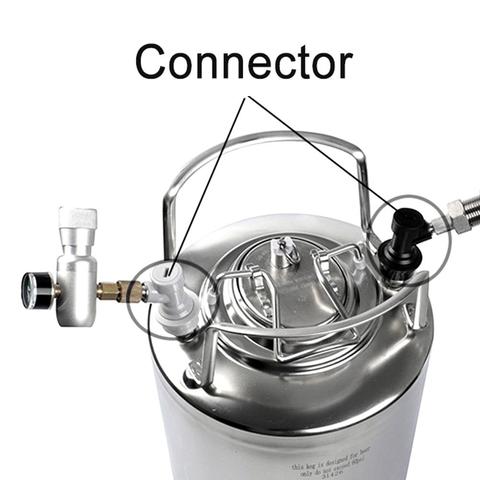 HOT Brew Beer Ball Lock Keg Disconnect Barbed Threaded Dispenser Carbonation Cap Suitable For 3/5/10 Gallon Beer Keg Accessories ► Photo 1/6