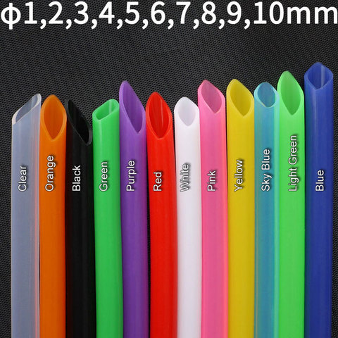 1 Meter ID 1 2 3 4 5 6 7 8 9 10 mm Silicone Tube Flexible Rubber Hose Food Grade Soft Drink Pipe Water Connector Colorful ► Photo 1/5