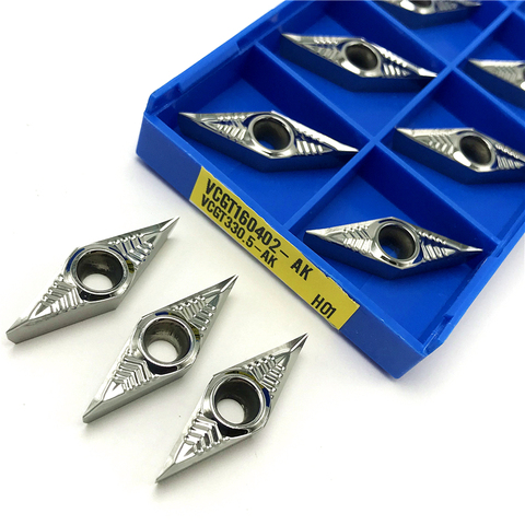 VCGT160402 AK H01 Internal Turning tool CNC lathe tool aluminum alloy Carbide insert Cutting tool VCGT 160402 turning insert ► Photo 1/6