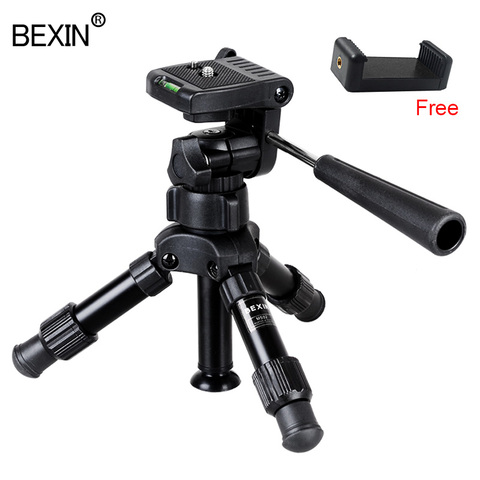 BEXIN Phone stand mini tripod camera holder smartphone tripod flexible folding desktop pocket tripod for mobile phone dslr ► Photo 1/6