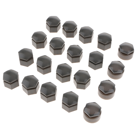 Gray 20Pcs 19mm Plastic Car Wheel Nut Screw Cover Rims Bolt Cap for Audi Q7 ► Photo 1/1