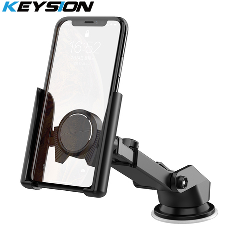 KEYSION long section Gravity sensing Car Phone Holder For iPhone XS Max Windshield Mount Phone Stand for Samsung Xiaomi Huawei ► Photo 1/6