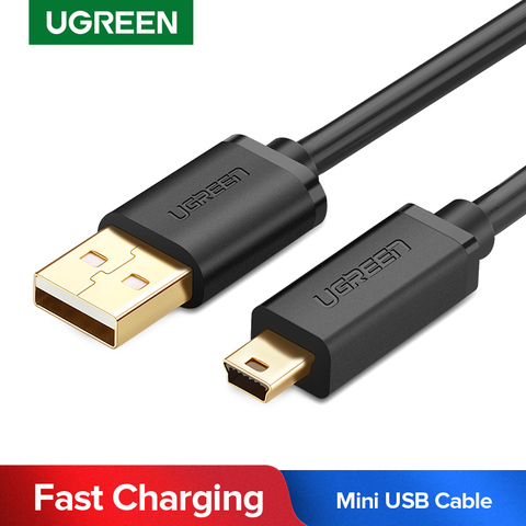 Ugreen Mini USB Cable Mini USB to USB Fast Data Charger Cable for Cellular Phone MP3 MP4 Player Digital Camera HDD Mini USB ► Photo 1/6