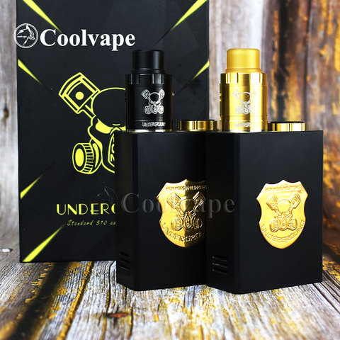 coolvape Underground Series Box Mod Kit fit 2*18650 battery POM / brass Vaporizer Mechanical Box Mod ► Photo 1/6