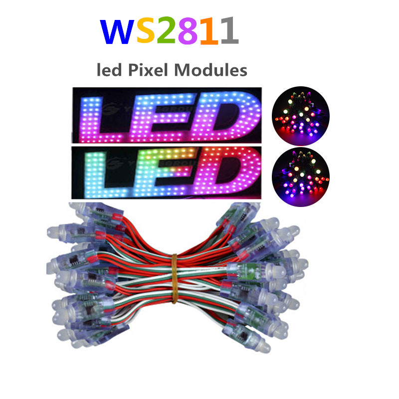 LED Module string light DC12V/5V 9mm white Red Green Blue IP68 LED Pixel Lights