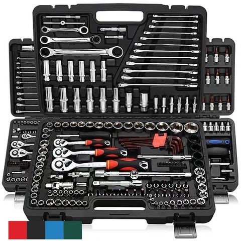 Car Repair Tool 46pcs 1/4-Inch Socket Set Car Repair Tool Ratchet Torque Wrench Combo Tools Kit Auto Repairing Tool Set ► Photo 1/6