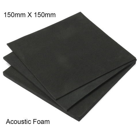 Soundproofing Foam Acoustic Foam 150x150mm Sound Treatment Studio Room Absorption Wedge Tiles Polyurethane Foam 3/5/10mm ► Photo 1/6