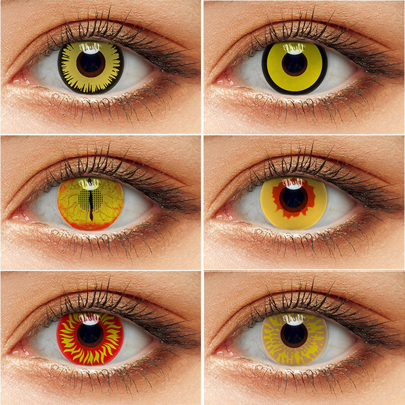 Contact Lenses Cosplay Anime Eye Lenses Yellow Colored Lenses for Eyes  Suitable for Party Dress Up Costume Masquerade Eye Lens - Price history &  Review | AliExpress Seller - PsEYEche Lenses Store 