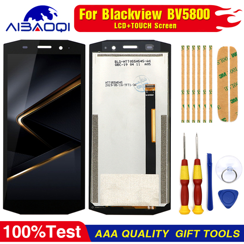 New Original For Blackview BV5800 BV5800 pro LCD + Touch Screen Assembly+Tool + 3M Adhesive ► Photo 1/6