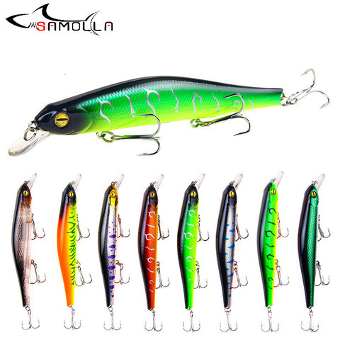 Minnow Fishing Lure Weights 17.7g Magnet Split Rings Long Shot Bass Fishing Isca Artificial Articulos De Pesca 3D Eyes Fish Bait ► Photo 1/6