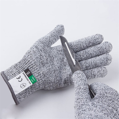 Level 5 Cut Proof Stab Resistant Wire Metal Glove Kitchen Butcher Cuts Gloves for Oyster Shucking Fish Gardening Safety Gloves ► Photo 1/6