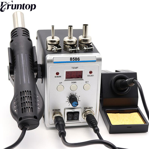 Eruntop 8586 SMD Rework Soldering Station Electric Soldering Irons Hot Air Gun ► Photo 1/6